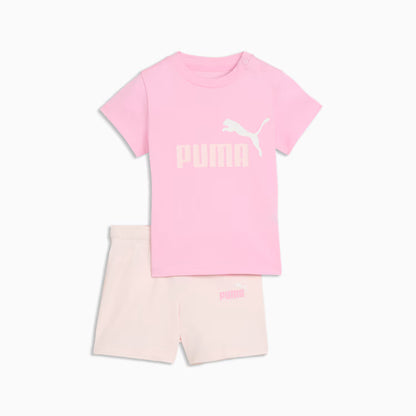 Puma Minicats Ess Tee and Shorts Set Pink