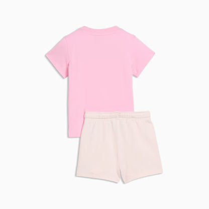 Puma Minicats Ess Tee and Shorts Set Pink