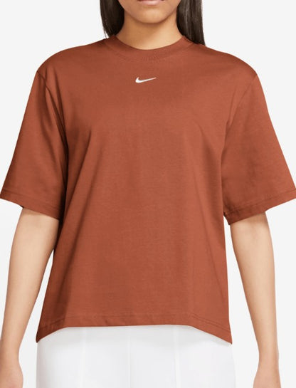 Nike Women NSW Essntl SS Tee Boxy - Dark Russet
