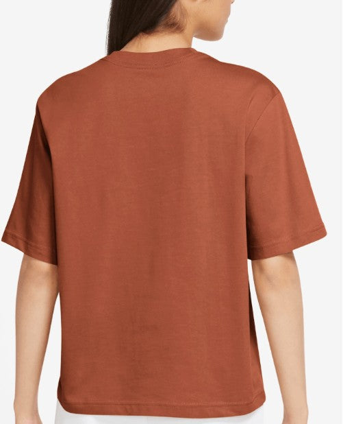 Nike Women NSW Essntl SS Tee Boxy - Dark Russet