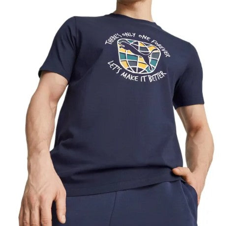 Puma Graphics Forever Better Tee Navy