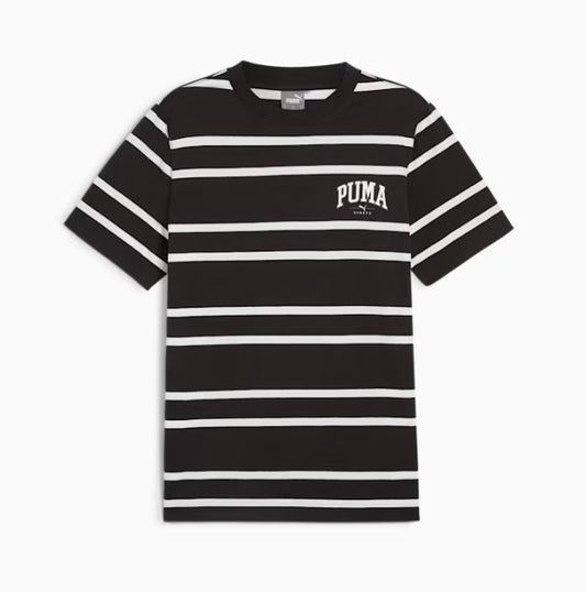 Puma Squad Stripe AOP Tee Black