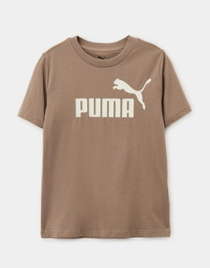 Puma Ess No.1 Logo Tee (S) Totally Taupe