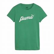 Puma-Ess+Script Tee Grn
