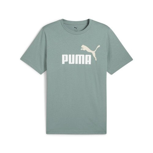 Puma Ess 2 Color No.1 Logo Tee Green Moon