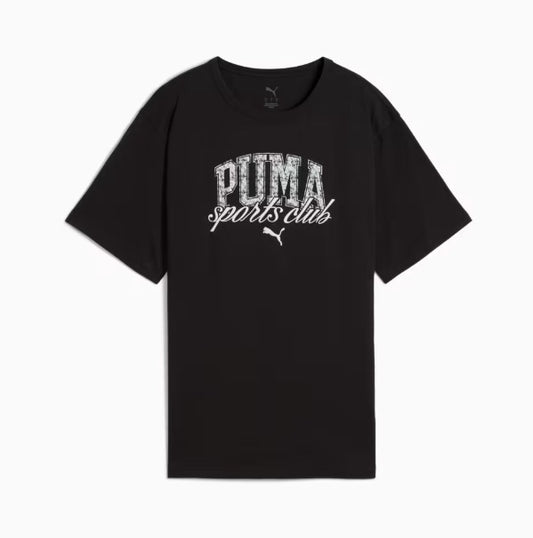 Puma Womens Class Relaxed Tee Blk