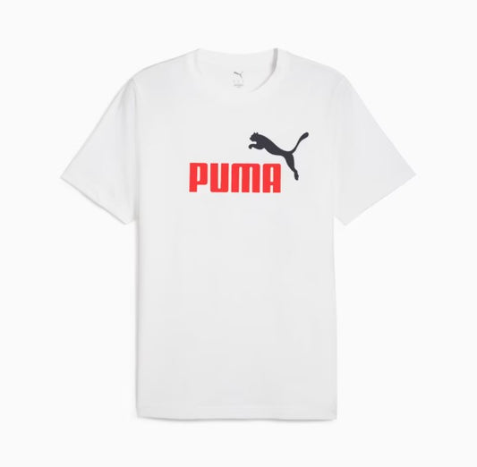 Puma Ess 2 Color No.1 Logo Tee Wht