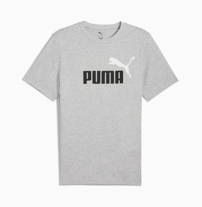 Puma Ess 2 Color No.1 Logo Tee LT Gry Heather