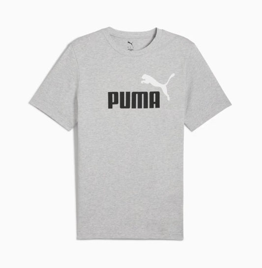 Puma Ess 2 Color No.1 Logo Tee LT Gry Heather