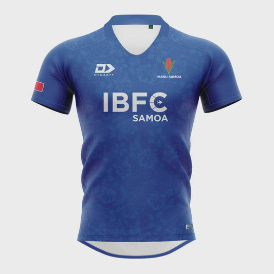2025 Manu Samoa Men's Replica Home Jersey Royal Blue