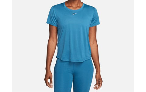 NIKE W NK ONE DF SS STD TOP BLUE