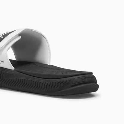 PUMA SOFTRIDEPRO SLIDE 24 V BLACK/WHITE