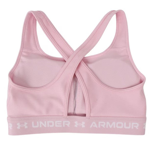 UA Wmns Cross Back Mid Bra Pnk