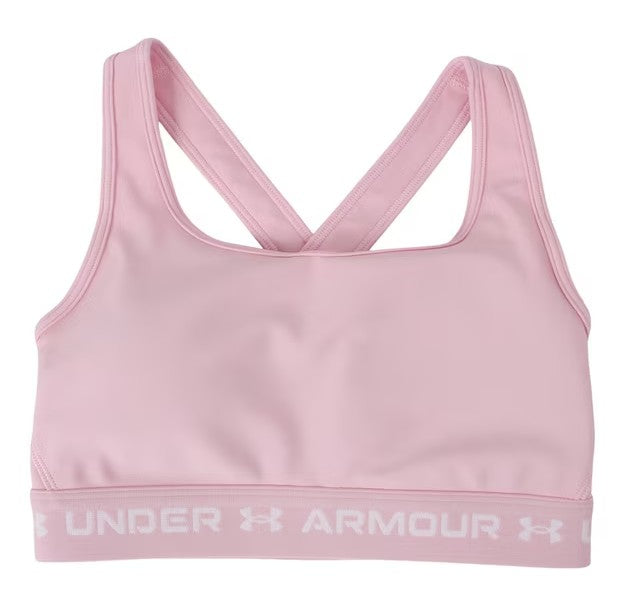 UA Wmns Cross Back Mid Bra Pnk