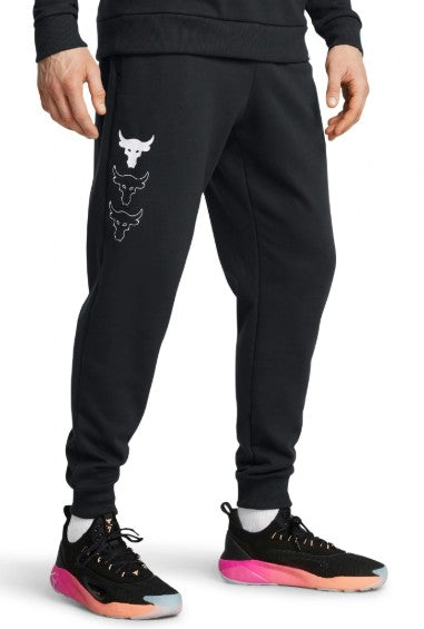 UA MN Pjt Rock Rival FLC Jogger Blk/Wht