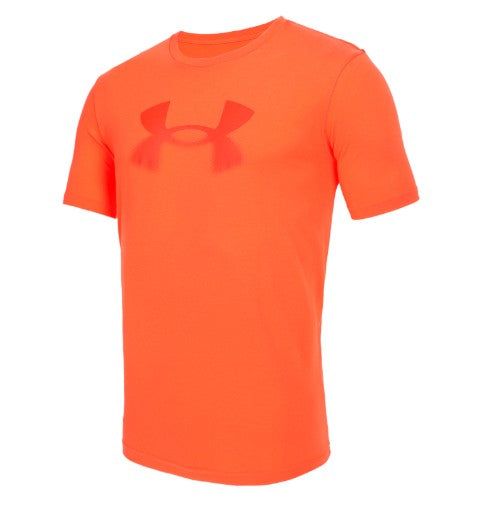 UA Men Rflctve Big Logo SS Fire