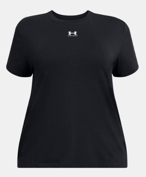 UA Womens Off Campus Core SS Blk/Wht