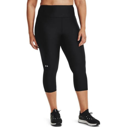 Under Armour Womens HG Armour HI Capri Blk/Wht