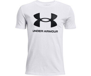Under Armour Boys Sportstyle Logo SS Wht