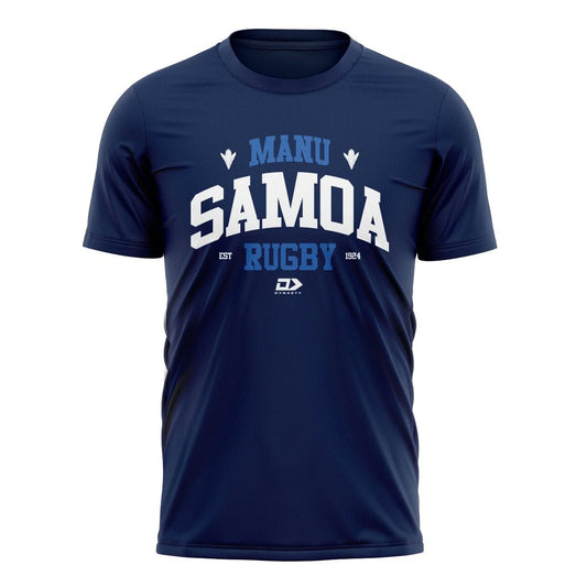 2025 Lakapi Samoa Men's Cotton Graphic Tee Navy