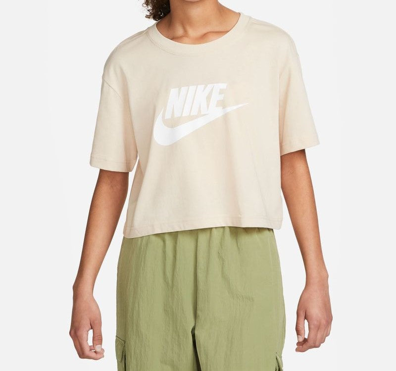 NIKE W NSW TEE ESSNTL CRP ICN FTR SANDDRIFT