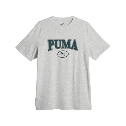 PUMA SQUAD TEE LT GRAY HEATHER