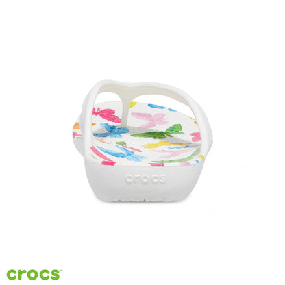 CROCS KADEE II SEASONAL GRAPHICFLIPW BTF/WHI