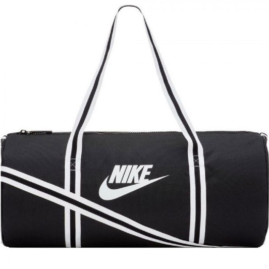 NIKE HERITAGE DUFFEL BAG BLK/WHT