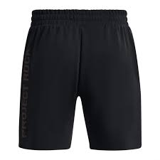 UA MENS PJT ROCK HWT TERRY SHORTS BLK