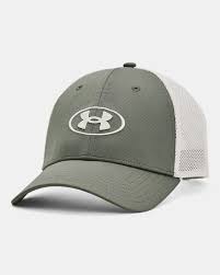 UA MENS BLITZING TRUCKER CAP WHT