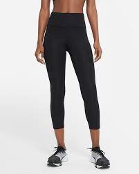 NIKE W DF FAST CROP BLK