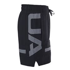 UA MN BASELINE WOVEN SHORT II BLK/GRAY