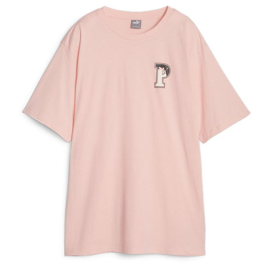 PUMA WMNS SQUAD PRNTD TEE PEACH