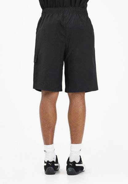 Puma Ess No.1 Logo Woven Cargo Short Black