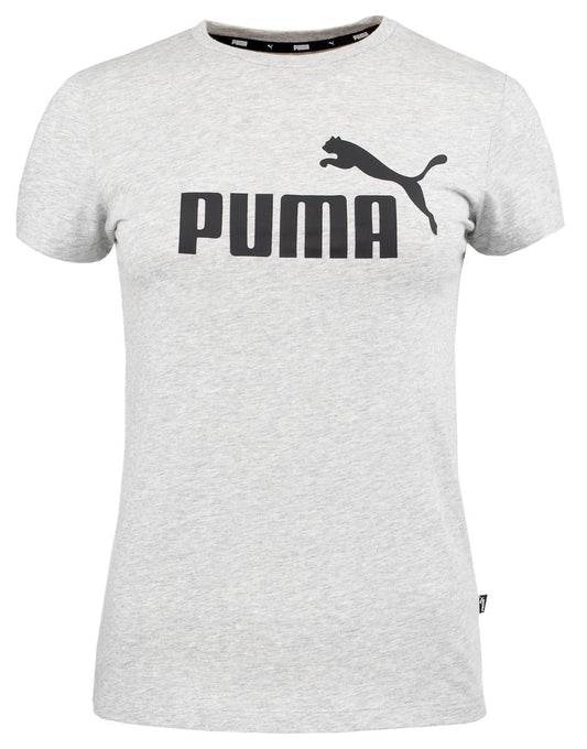 PUMA WMNS ESS LOGO TEE LT GRAY