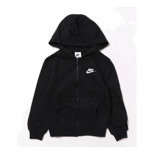 NIKE K NSW CLUB FT HD FZ LS LBR BLK