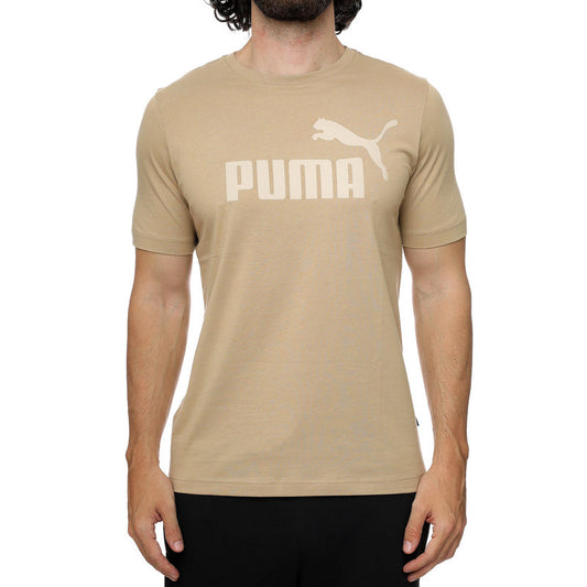 PUMA ESS LOGO TEE (S) PRAIRIE TAN