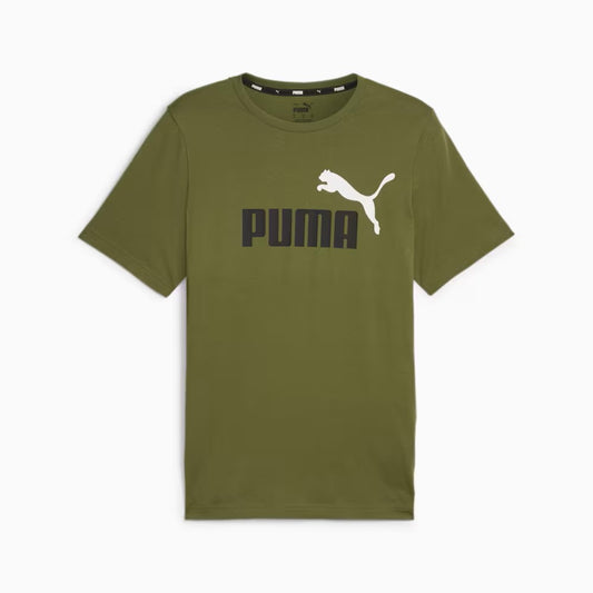 PUMA Ess+2 COL LOGO TEE OLIVE GREEN