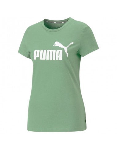 PUMA WMNS ESS LOGO TEE EUCALYPTUS