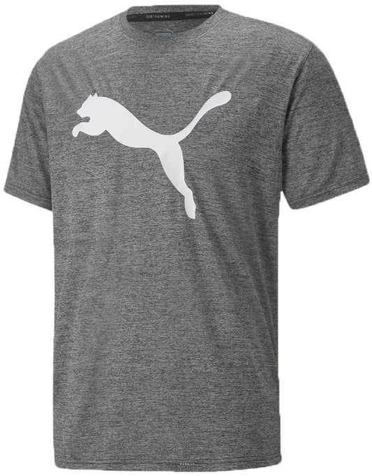 PUMA TRAIN FAV HEATHER CAT TEE BLK