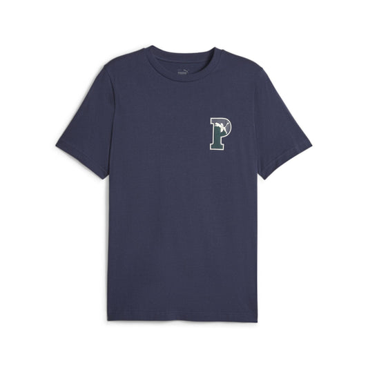 PUMA SQUAD GRAPHIC TEE NAVY