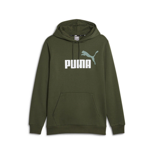 PUMA ESS+ 2 COL BIG LOGO HOODIE FL MYRTLE