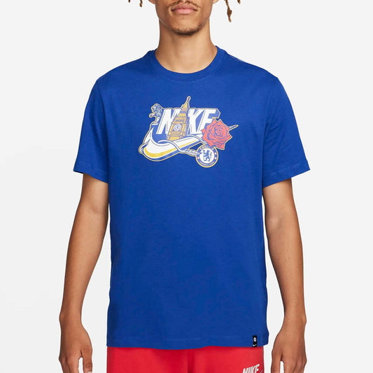 NIKE CFC M SSL FUTURA TEE BLUE