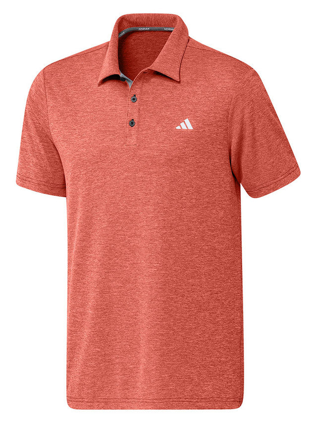 ADIDAS DRIVE HEATHER POLO SHIRT CORAL